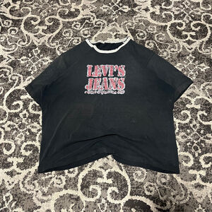 Men's Levi's Black Red Logo Short Sleeve Tee XXL